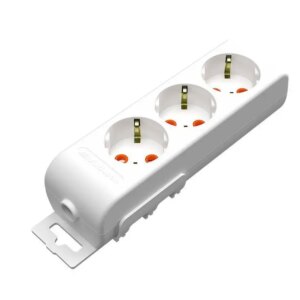 Bloc prelungitor electric 3 prize schuko 16A 3500W alb Ri-tech Mutlusan 001 175 310001 0000