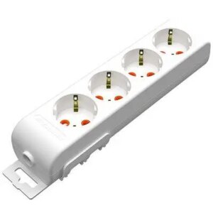 Bloc prelungitor electric 4 prize schuko 16A 3500W alb Ri-tech Mutlusan 001 175 410001 00 00