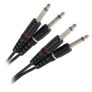Cablu audio Professional 2 x Jack 6.35 tata mono - 2x Jack 6.35 tata mono 6m PLUGGER PLU CABB JMMJMM 6M00 EAS