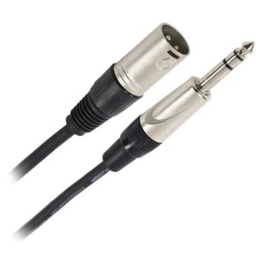 Cablu audio Professional XLR tata - Jack 6.3 mm tata stereo 15m PLUGGER PLU CABS XM3JMS 15M0 EAS