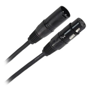 Cablu Professional XLR 3pin DMX mama - XLR 3pin DMX tata 0.3m PLUGGER PLU CABD XF3XM5 0M30 EAS