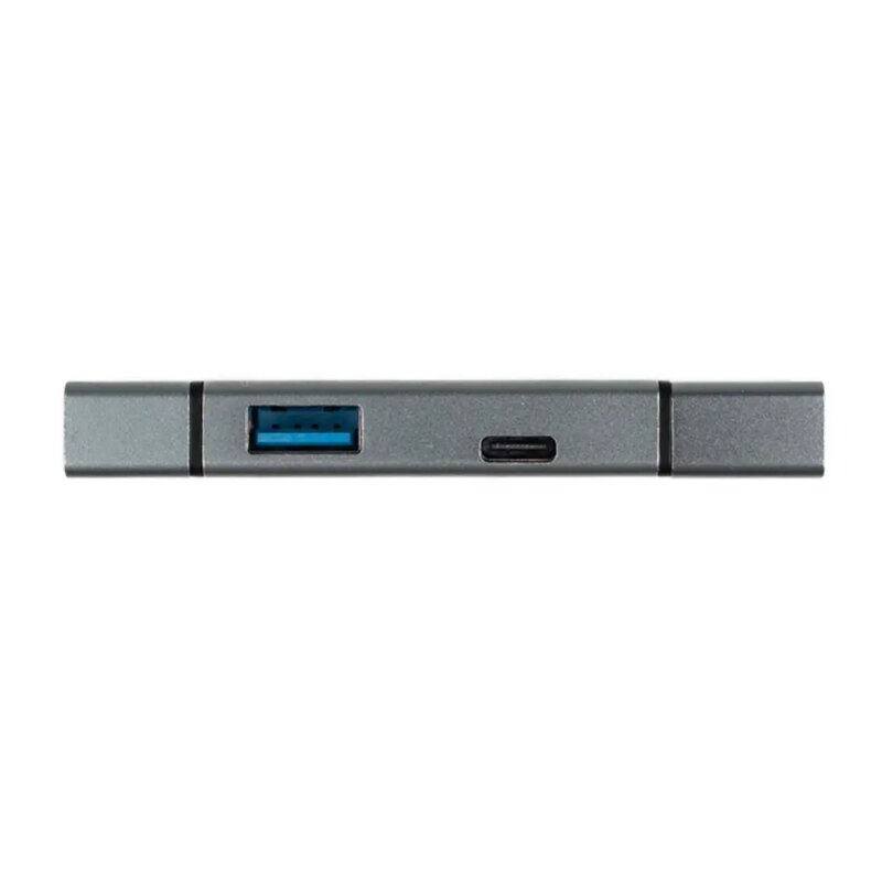 Card Reader Extern Spacer Spcr Typec Usb 01 4 In 1 Usb 20 Usb Type C Sd Micro Sd 1x Mama Usb Si Type C Aluminiu