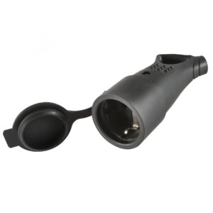 Cupla schuko cu pamantare IP44 pentru exterior /interior /cablu la 45 16A 3680W Home NGA 01
