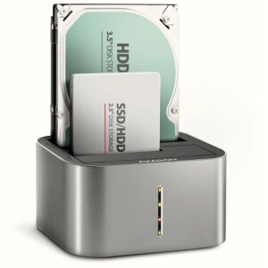 Docking station AXAGON ADSA-DC DUAL DOCK HDD /SSD 2.5" /3.5" 5Gbit/s SATA 3.0 USB 3.2 Gen1