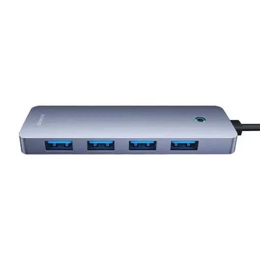 hub extern baseus b0005280b811 02 ultrajoy 4 in 1 input usb output usb type c 4x usb30 cablu 100cm gri 2