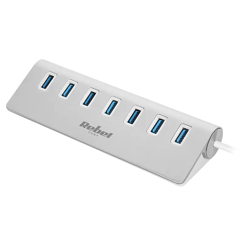 Hub Usb 30 7 Porturi Plugplay Otg Rebel Kom1091