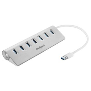Hub USB 3.0 7 porturi Plug&Play OTG Rebel KOM1091