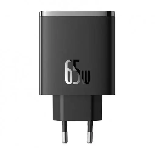 incarcator retea baseus p10152301113 00 cube pro quick charge 65w 2x usb type c 5v 3a 1x usb negru 1