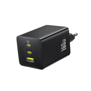 Incarcator retea Baseus P10182102123-00 EnerFill FE11 Quick Charge 100W 2x USB Type-C 1x USB negru