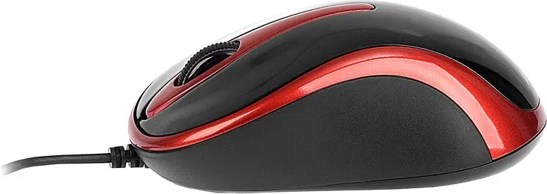 mouse a4tech n 350 2 cu fir usb optic 1000dpi butoane scroll 3 1 negru rosu 2
