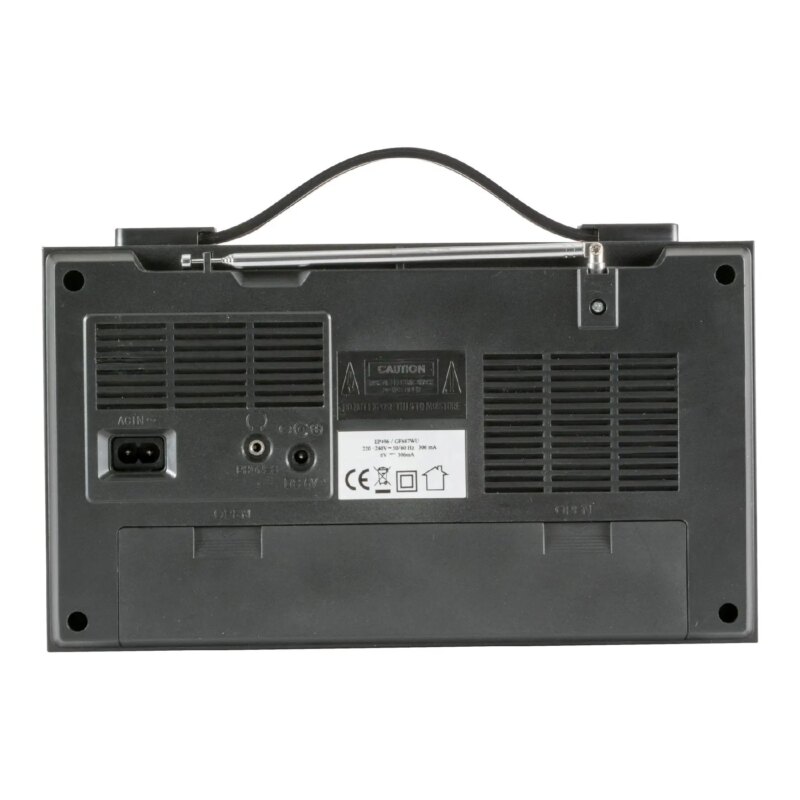 radio portabil retro cu casetofon radio 11 benzi usb mp3 bluetooth sd sal rrt 11b 2
