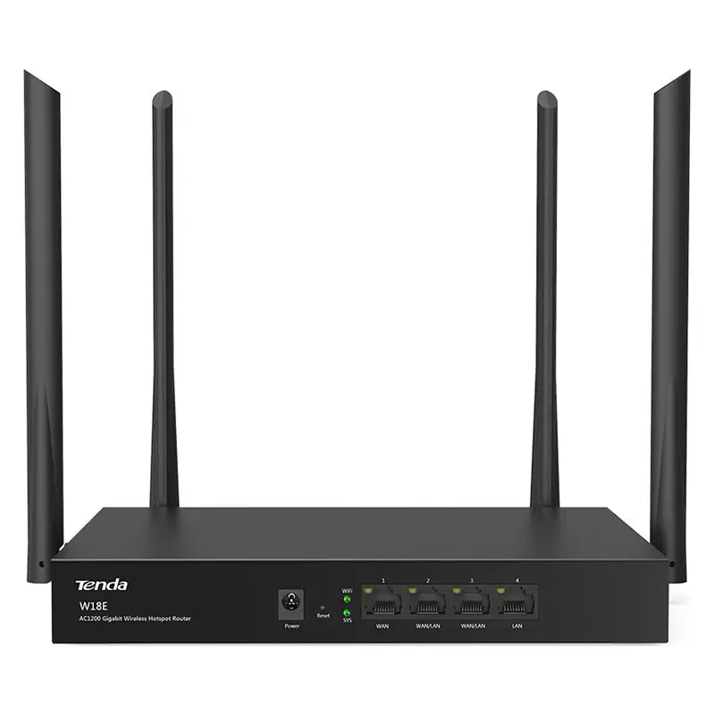 Router Tenda W18e Wireless Hotspot Dual Band 5g Gigabit 1000mbps 4 Antene