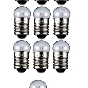Set 10 becuri E10 6V 400mA tip glob incandescent Goobay 9581-10