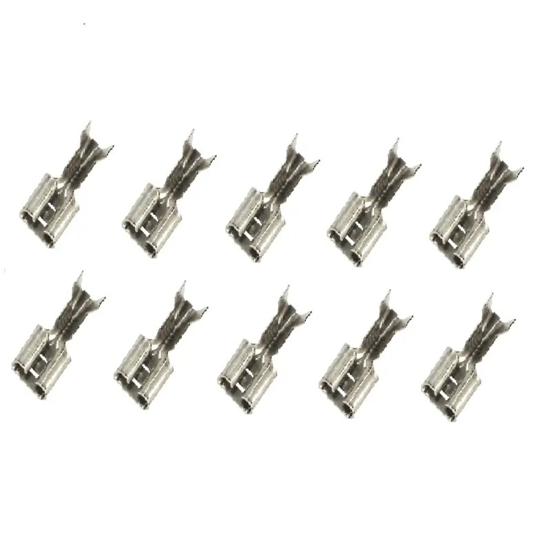 Set 10 papuci cablu mama 6.3x0.5mm cositoriti pentru cablu 0.5-1mm2 Somogyi Electronic KSH 6