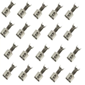 Set 20 papuci cablu mama 6.3x0.5mm cositoriti pentru cablu 0.5-1mm2 Somogyi Electronic KSH 6
