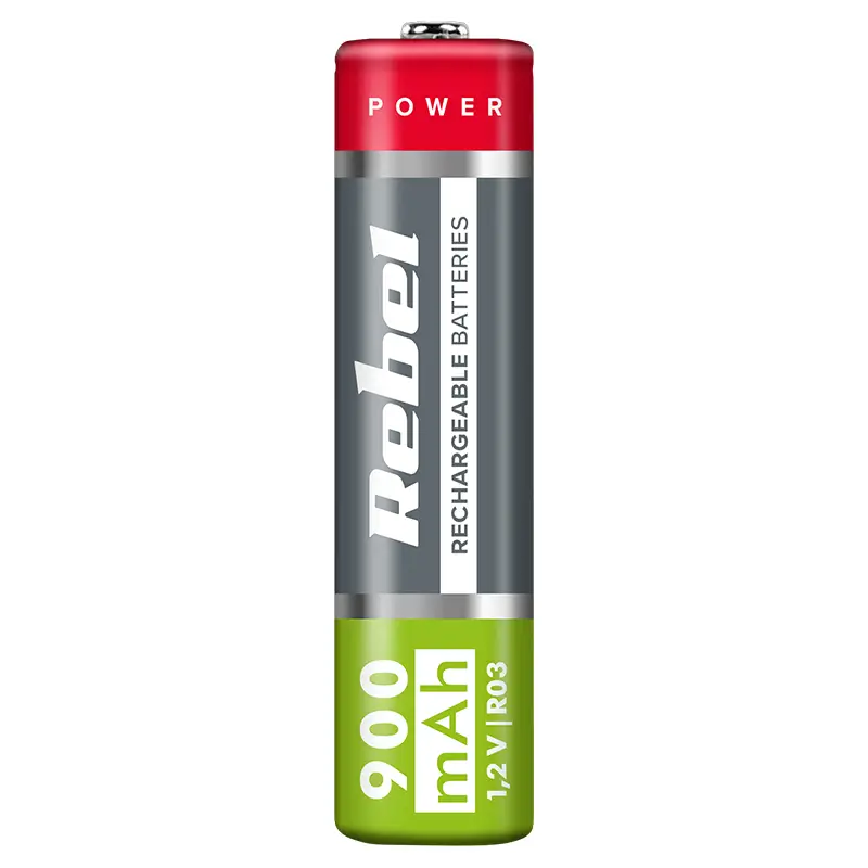 Set 4 Acumulatori Rebel Ni Mh Aaa R3 900mah 12v Bat2013