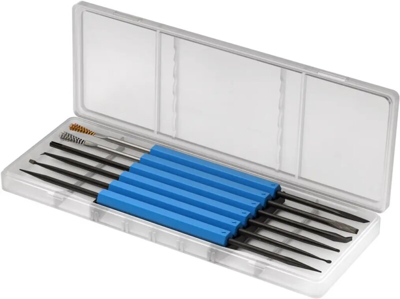 Set 6 unelte speciale pentru lipirea pe electronice si placi de circuit Goobay 77999 Set 6 unelte speciale pentru lipirea pe electronice si placi de circuit Goobay 77999