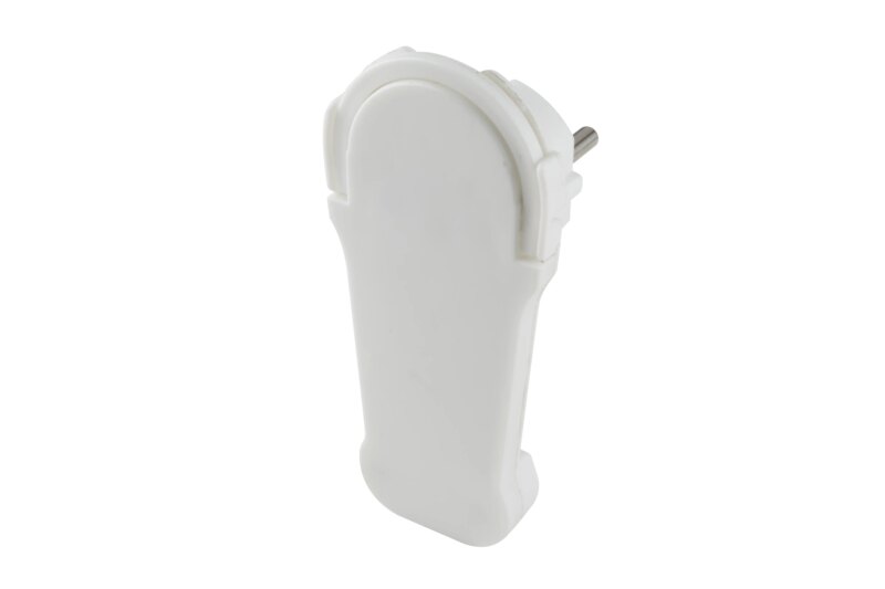 stecher conector plat cu inel 16a 3680w cu pamantare alb home nv fp 2 2