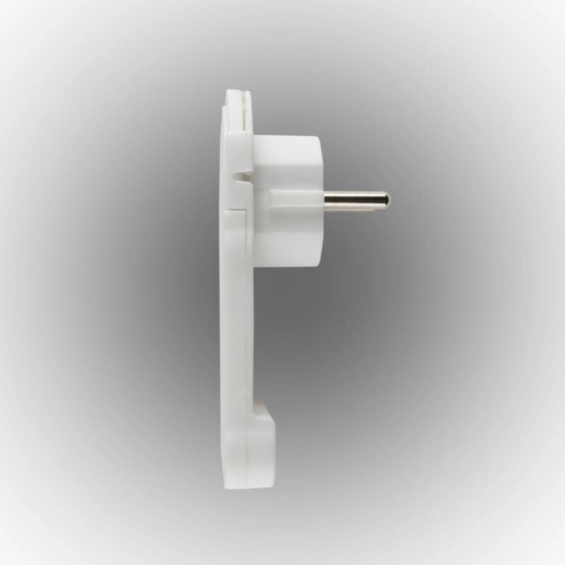Stecher conector plat cu inel 16A /3680W cu pamantare alb Home NV FP 2