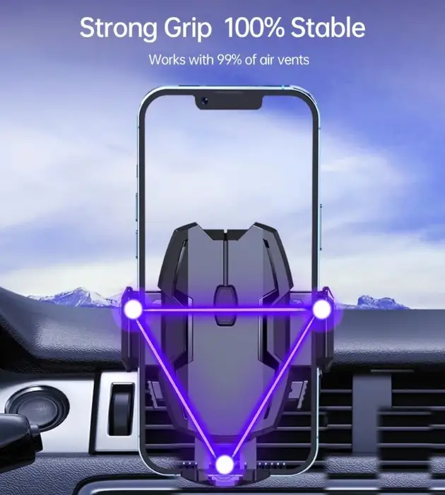 Suport Auto Universal Pentru Telefon Prindere Pe Bord Parbriz Sau Ventilatie Brat Telescopic H043 Choetech