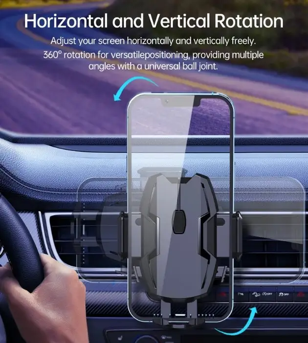 Suport Auto Universal Pentru Telefon Prindere Pe Bord Parbriz Sau Ventilatie Brat Telescopic H043 Choetech