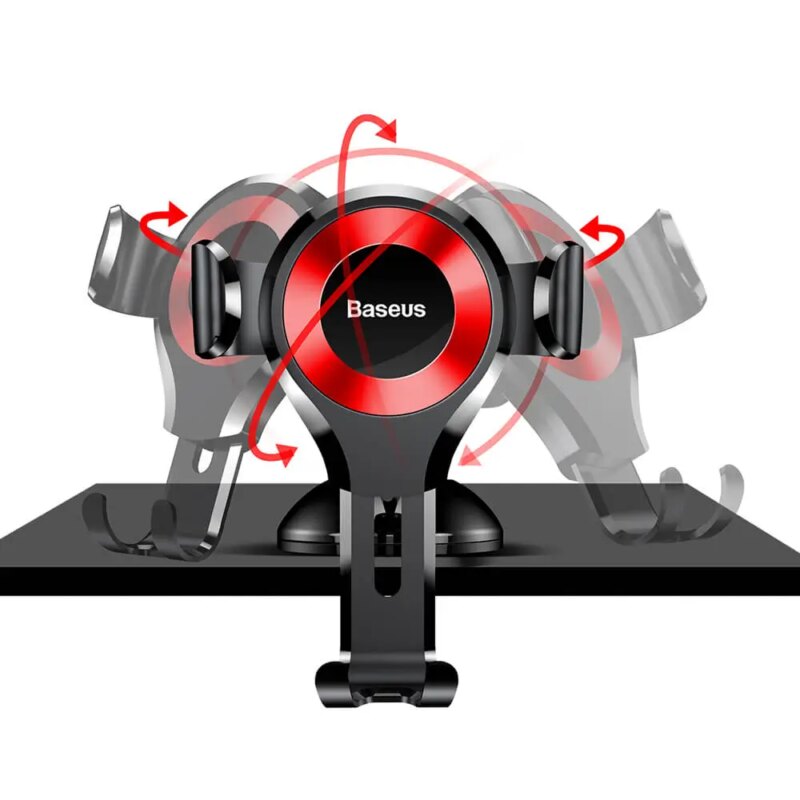 suport baseus osculum type gravity car mount negru rosu suyl xp09 2