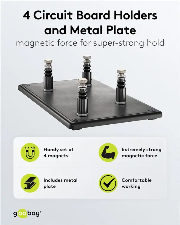 Suporturi Pentru Placi Magnetice De Circuit Si Placa Metalica Goobay 77998