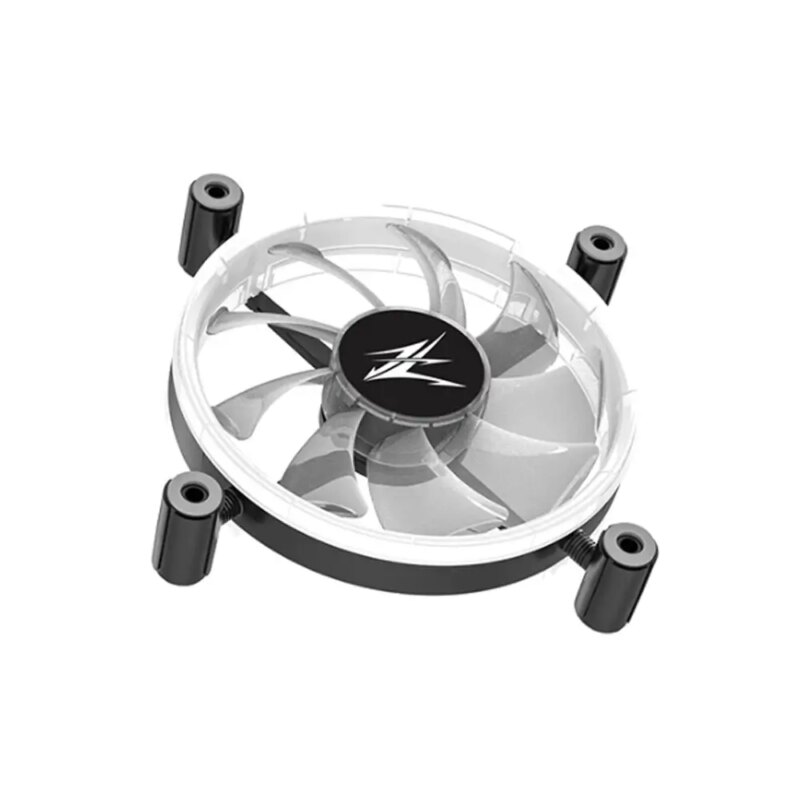 Ventilator Zalman Zm Lf120 120mm 800 1300rpm Ebr Bearing 43cfm 2x Inel Led Rgb 4 Pin Pwm Negru