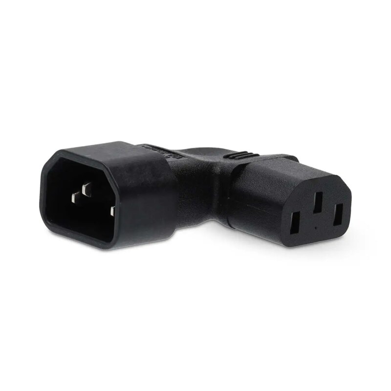 Adaptor alimentare unghi drept IEC-320-C13 la IEC-320-C14 Nedis CEGB11904BK