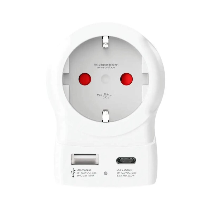 adaptor priza skross 1500283 e eu la uk usb a usb c 20w 2