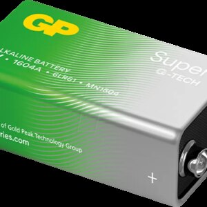Baterie alcalina Super GP 9V infoliata GPPVA9VAS778-1