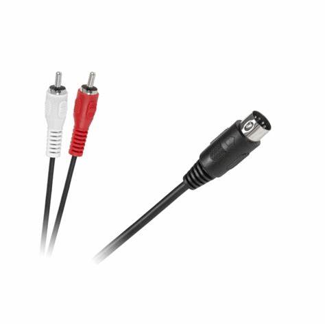 Cablu 5 Din la 2x RCA 1.2m Cabletech Cablu 5 Din la 2x RCA 1.2m Cabletech