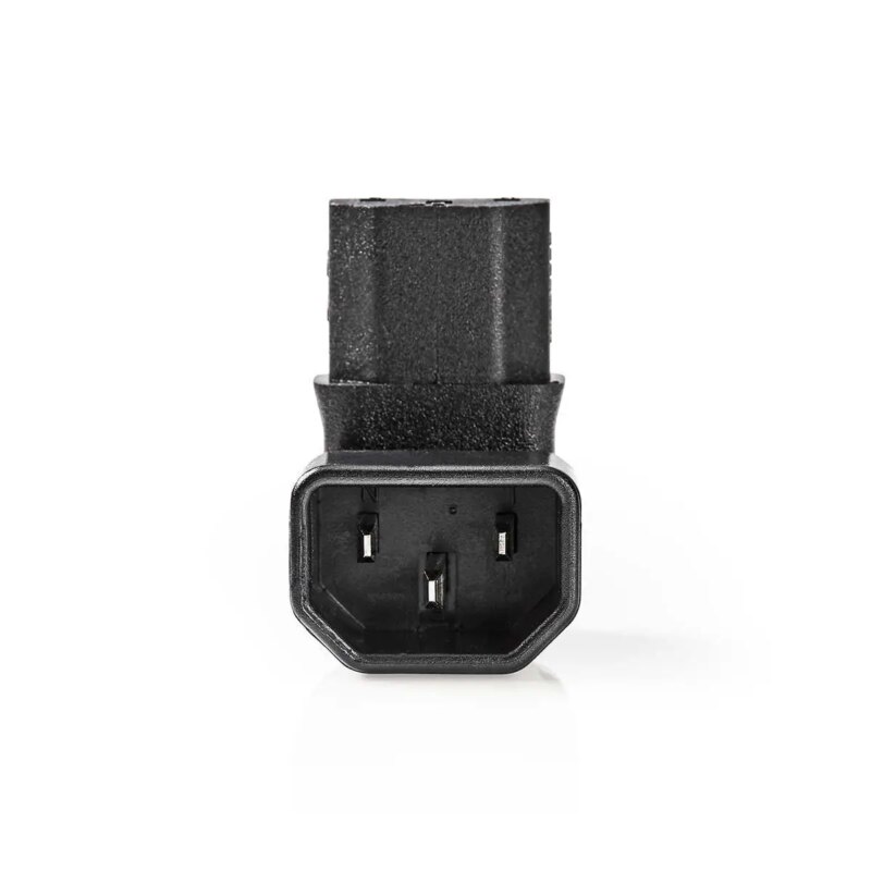 Conector alimentare IEC-320-C13 - IEC-320-C14 cotit 90 Nedis CEGB1190BK 2 conector alimentare iec 320 c13 iec 320 c14 cotit 90 nedis cegb1190bk 2
