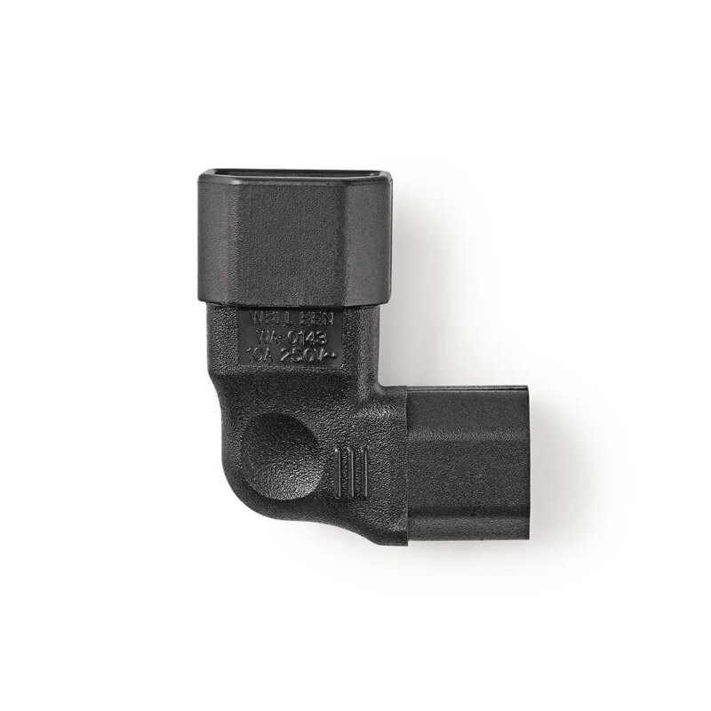 Conector Alimentare Iec 320 C13 Iec 320 C14 Cotit Nedis Cegb11903bk