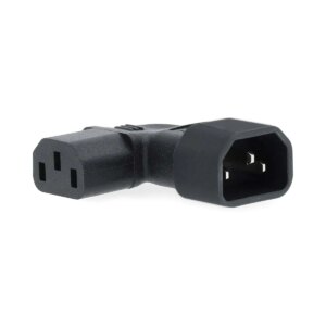 Conector alimentare IEC-320-C13 - IEC-320-C14 cotit Nedis CEGB11903BK