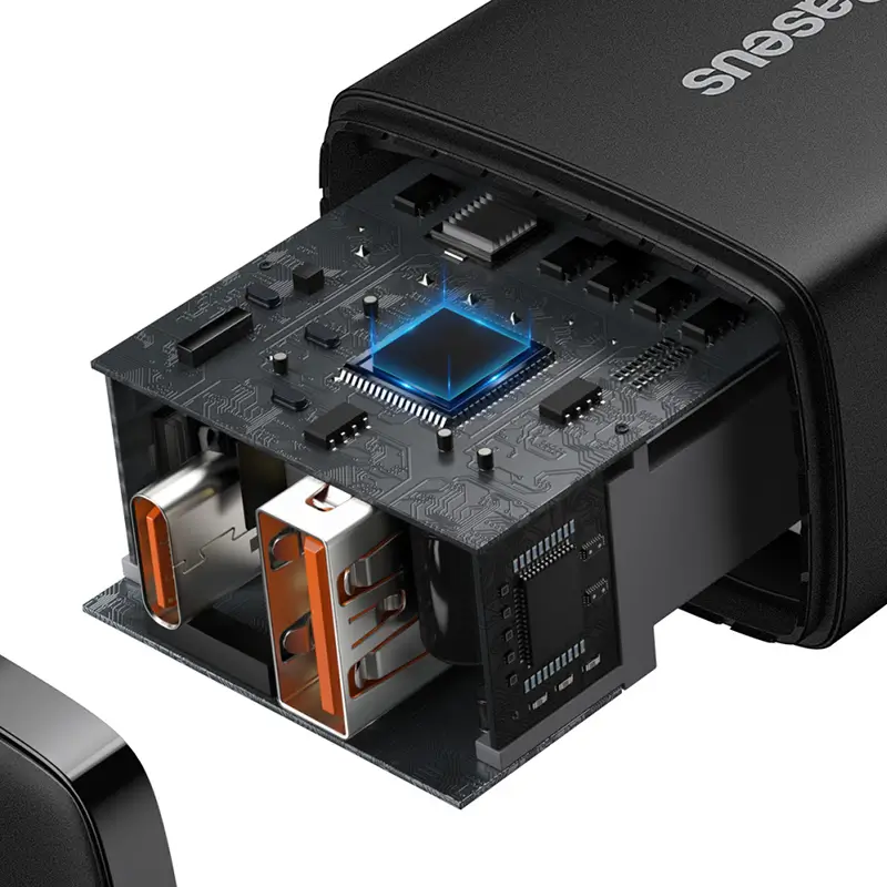 Incarcator retea QC3.0 20W BASEUS CCXJ-B01 USB-C + USB-A 1 Incarcator Retea Qc30 20w Baseus Ccxj B01 Usb C Usb A
