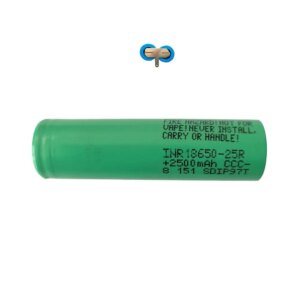 Pachet acumulator 18650 3.6V LI-ION 5000mA 20A Samsung cu lamele INR18650-25R-U/2