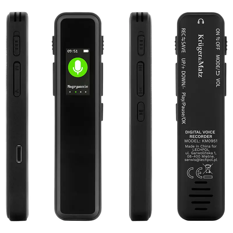 Reportofon DIGITAL 8GB 230mAh Kruger&Matz KM0951 2 Reportofon Digital 8gb 230mah Krugermatz Km0951
