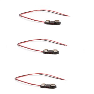Set 3 conectori pentru baterii 9V ranforsate pe fir 15 cm M`N`C 05316-3