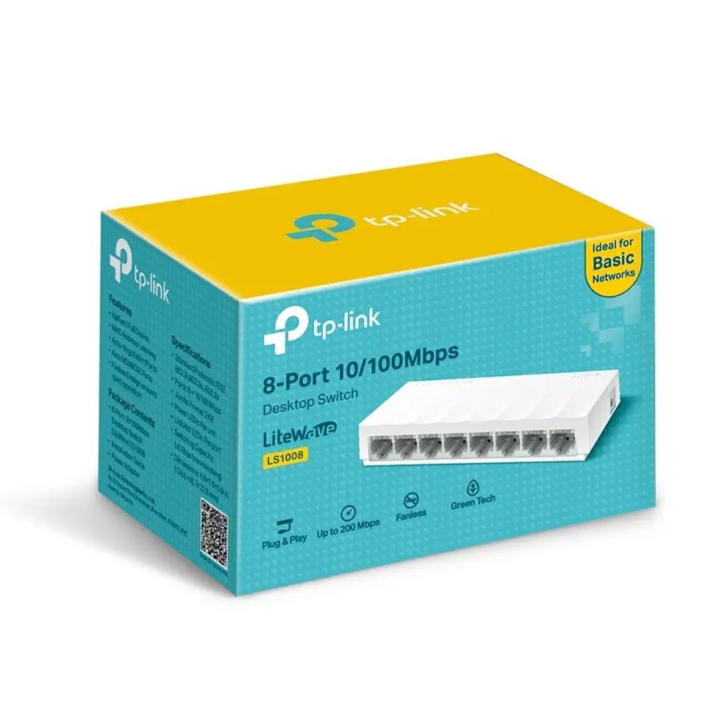 Switch TP-Link LS1008 8 porturi 10/100Mbps Switch TP-Link LS1008 8 porturi 10/100Mbps