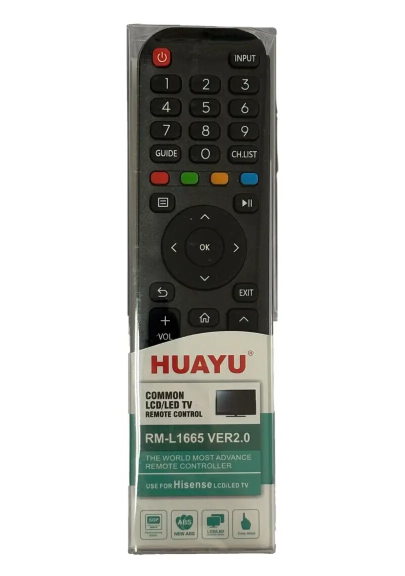 telecomanda universala compatibila tv hisense rm l1665 v2 huayu 327 1 1