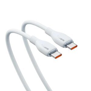 Cablu alimentare si date Baseus Pudding P10355702221-01 Fast Charging Data USB Type-C la USB Type-C 100W 2m alb