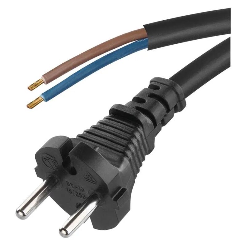 Cablu de alimentare EMOS S03030 nedetasabil flexibil izolatie cauciuc 2x1mm2 3m negru 1 Cablu De Alimentare Emos S03030 Flexibil Izolatie Cauciuc 2x1mm2 3m
