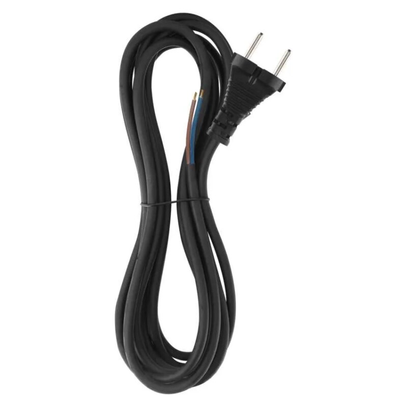 Cablu de alimentare EMOS S03050N 5m flexibil izolatie cauciuc /neopren 2x1mm2 H05RN negru
