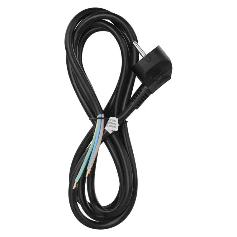 Cablu de alimentare EMOS S18322 flexibil izolatie PVC 3x1.5mm2 2m negru