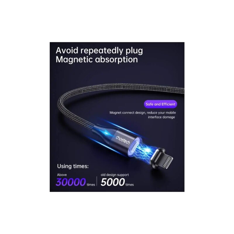 Cablu incarcator/date USB-C - USB-C 1.2m PD3.0 60W 20V/3A varfuri magnetice Choetech XCC1034 1 cablu incarcator date usb c usb c 12m pd30 60w 20v 3a varfuri magnetice choetech xcc1034 1