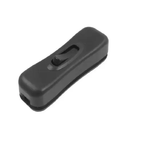 Intrerupator pe fir negru 2A-250VAC OJ-304-BK Intrerupator pe fir negru 2A-250VAC OJ-304-BK