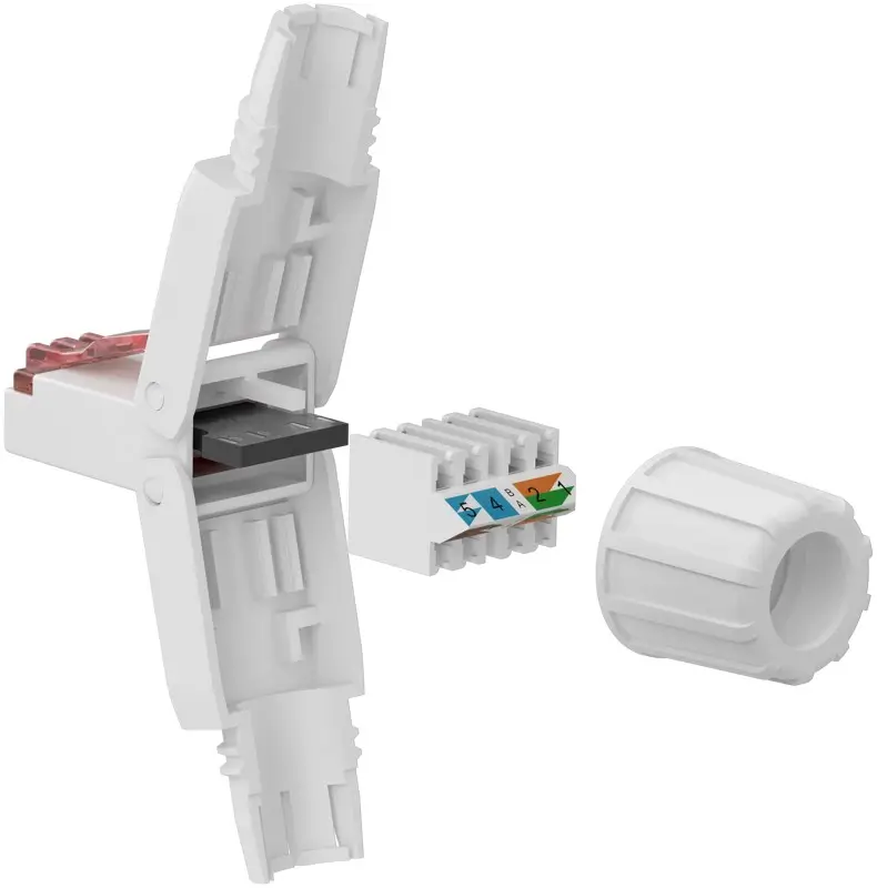Mufa retea RJ45 8P8C UTP Cat6 conectare fara scule AWG22(0.65mm)-24(0.5mm) Goobay 65942 Mufa retea RJ45 8P8C UTP Cat6 conectare fara scule AWG22(0.65mm)-24(0.5mm) Goobay 65942