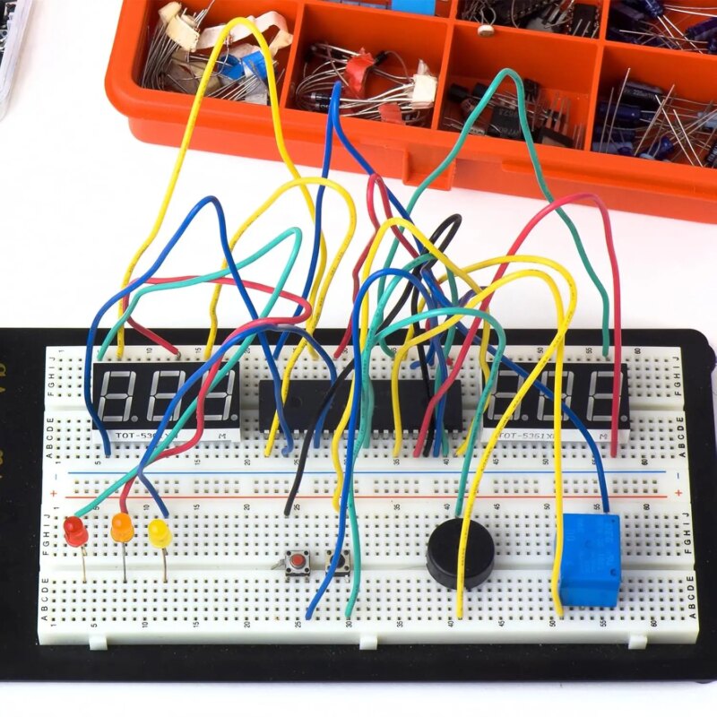 Placa Test Breadboard 2760 Puncte Conectare 20 29awg 300v 3 5a