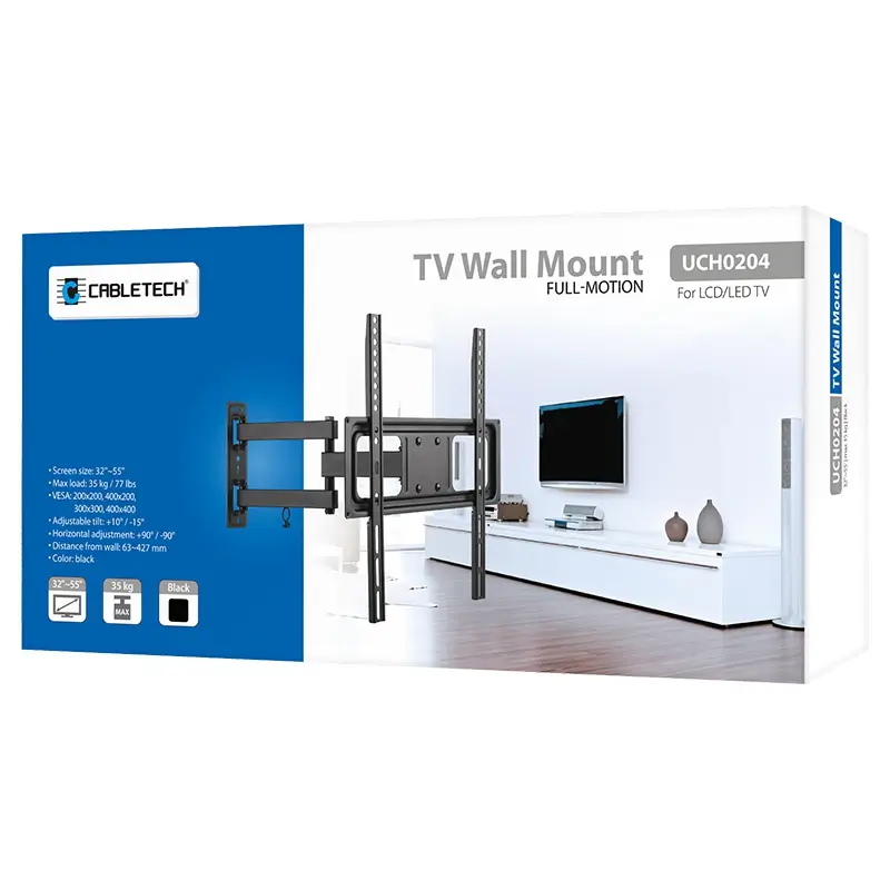 Suport TV de perete Cabletech UCH0204 pentru 32-55 inch 35Kg 6 Suport Tv De Perete Cabletech Uch0204 32 55 Inch